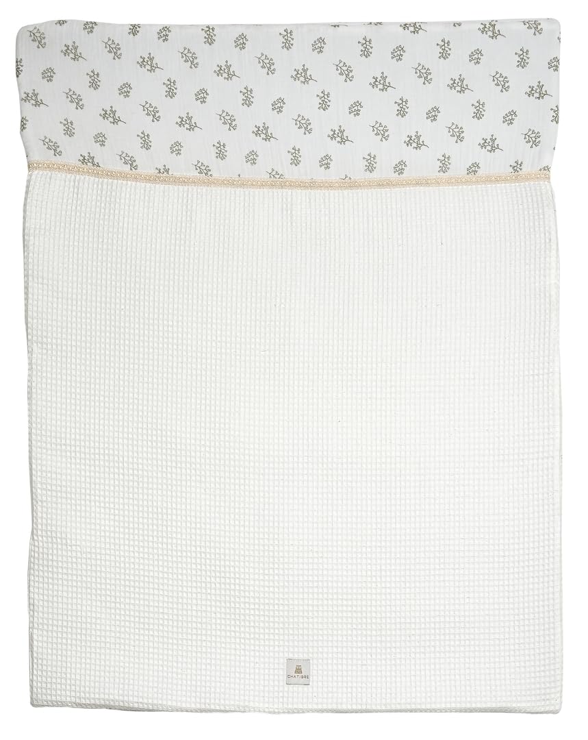 Couverture nomade bébé blanc idéale pour sorties en famille