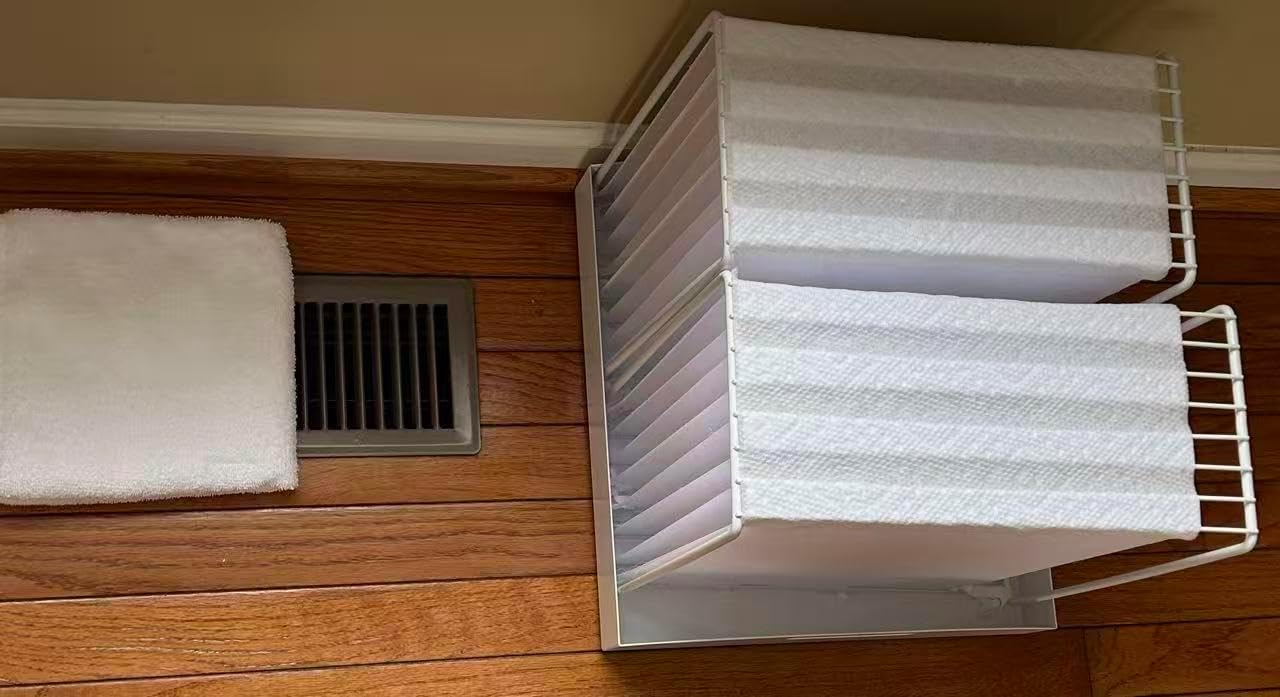 VecoCuby Up to 12 L/Day 1500 sq-ft High Throughput Non-Electric Evaporative Humidifier TWIN-HT3G (Optional Cloth Wicks Pre-installed: Partly)