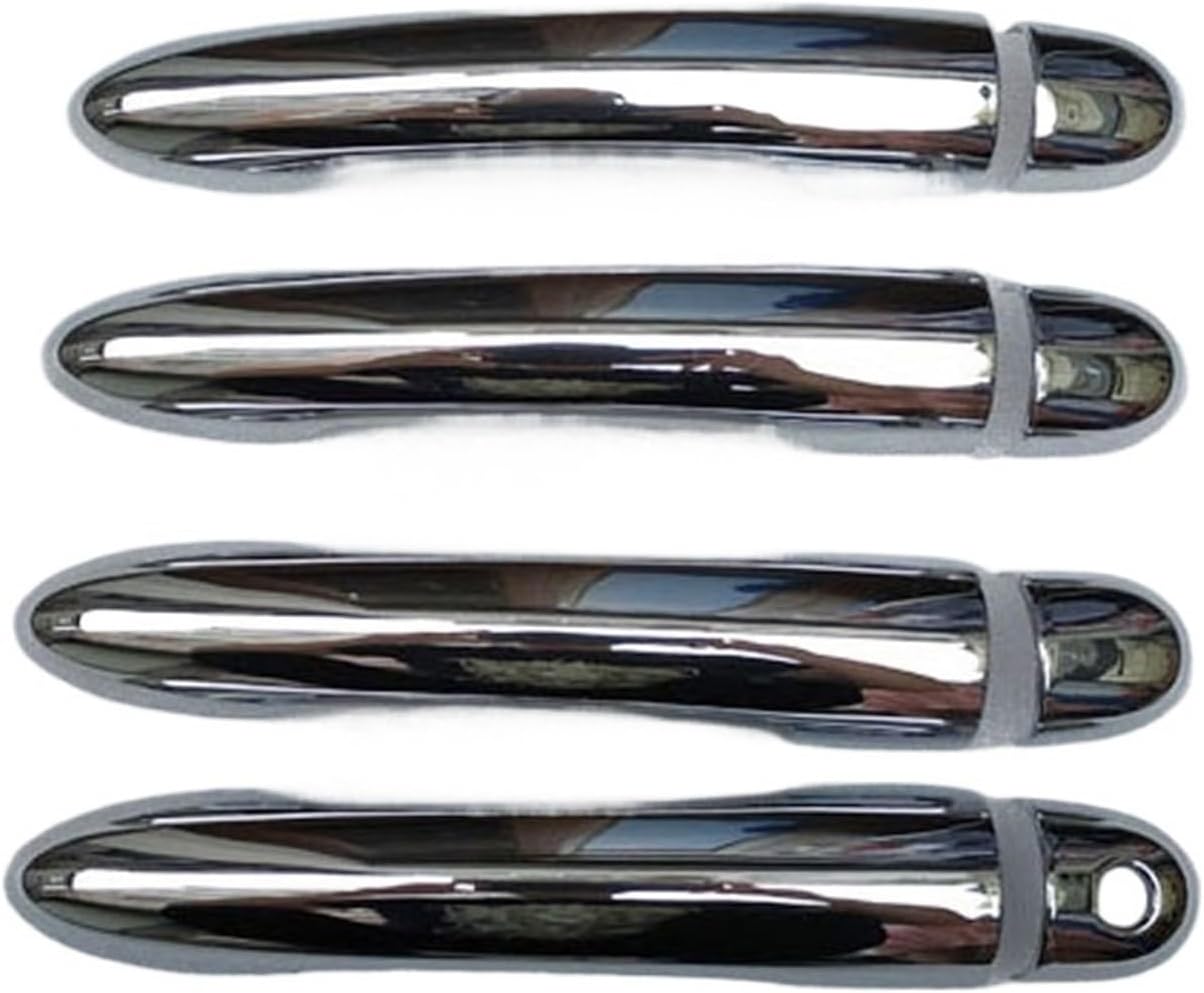 Grab Handles ABS Chrome Door Handle Catch Cover Trim Cap Accessories Fit for Renault Fit for Espace IV 4 2003 2013 Universal(C-1)
