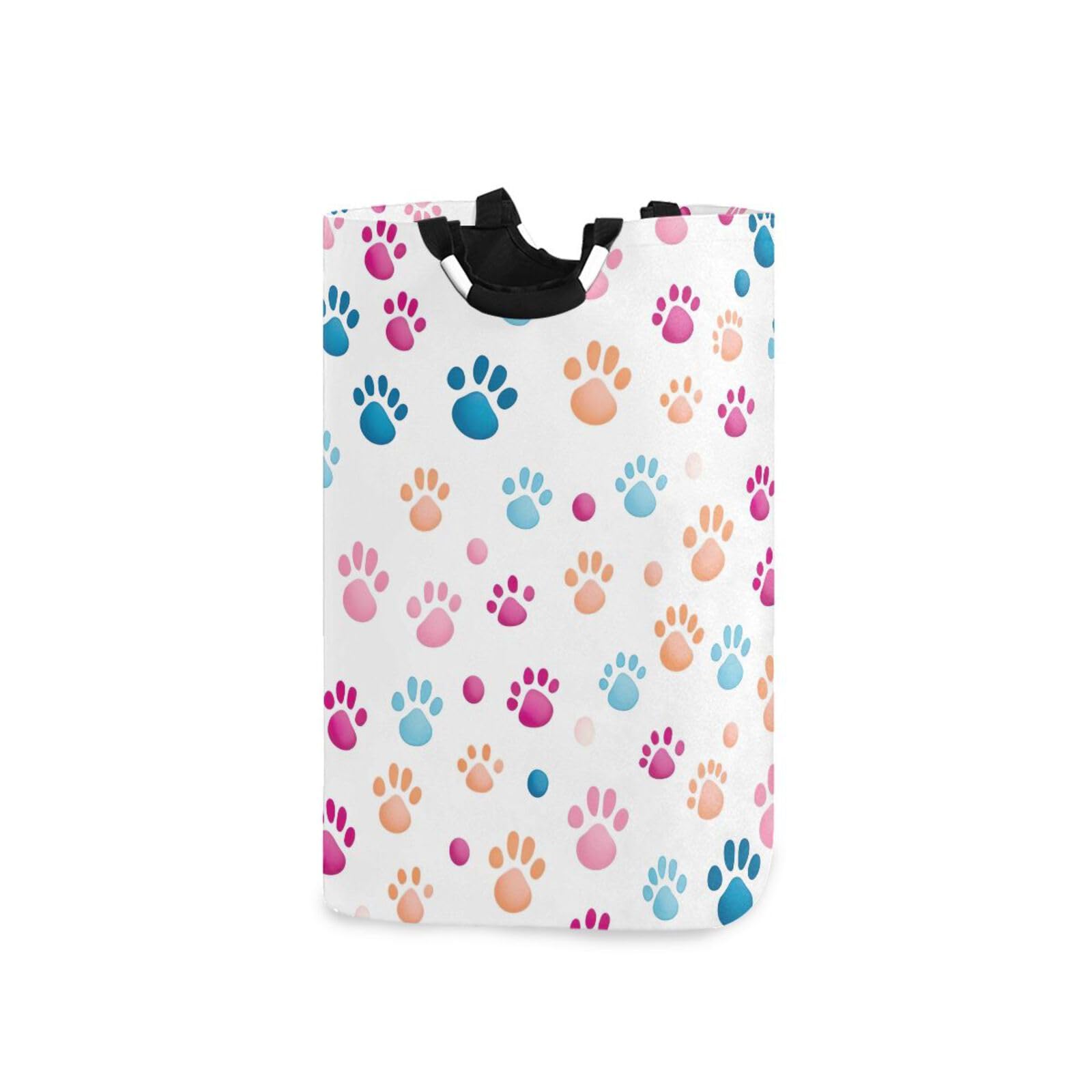 Jihqo Laundry Hamper Basket St Patrick's Clover Pattern Collapsible Nursery Storage Bin Waterproof Clothing Baskets for Home Bedroom Bathroom Washing Room