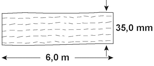 Foto von Connex Zurrgurt - Zweiteilig - 6 m x 38 mm - 2000 kg maximale Belastbarkeit - Mit Spannratsche & Spitzhaken - Aus Polyester / Spanngurt / Ladungssicherung / Ratschengurt / B34416