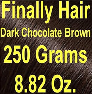 Finally Hair Hair Fiber Refill 250 Grams 8.82 ounces For Hair Loss Concealing by Finally Hair (Dark Chocolate Brown) Price In India