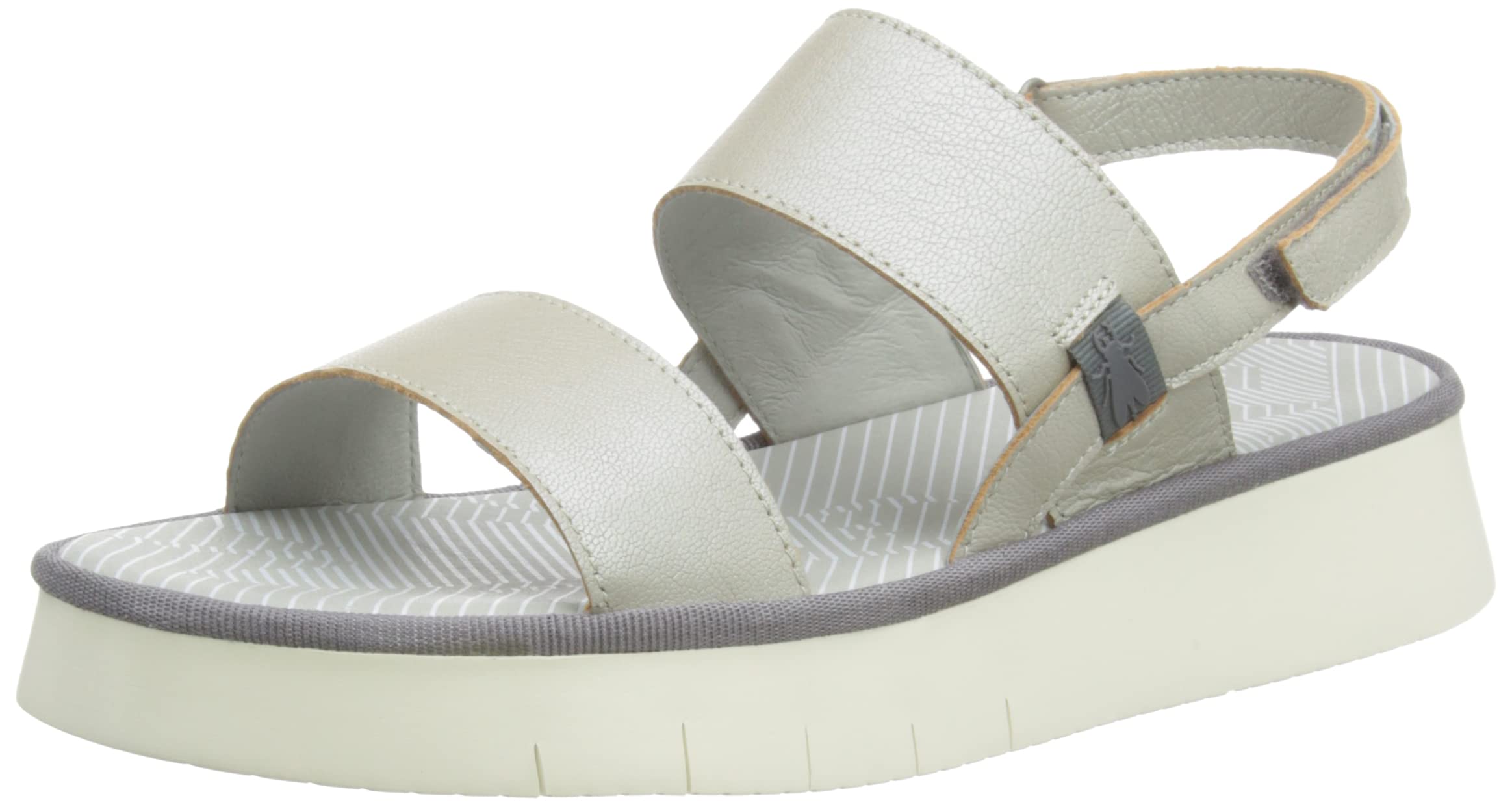Fly London Womens Cura318fly Sandal, Silver, 8 UK