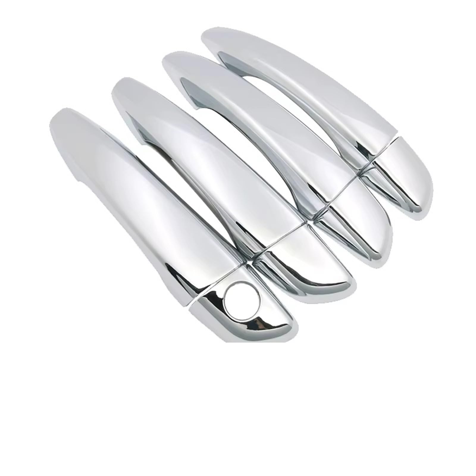 Cfdekoib Silver Exterior Door Handle Cover Car Exterior Door Handle Cover Trim Compatible With Peugeot For 208 For P21 2020-2023 Side Cap Frame Plus Extra Pair Set