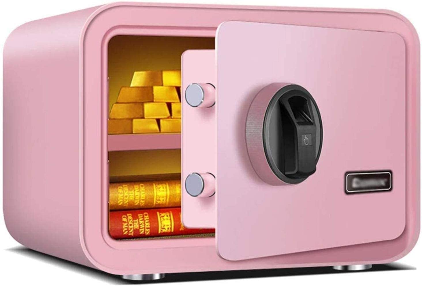 CLSDRZC Safes Safes Security Digital Home con botón de Tapa del Teclado Botón Family Business o Viajes 35x28x25cm Safe, Rosa