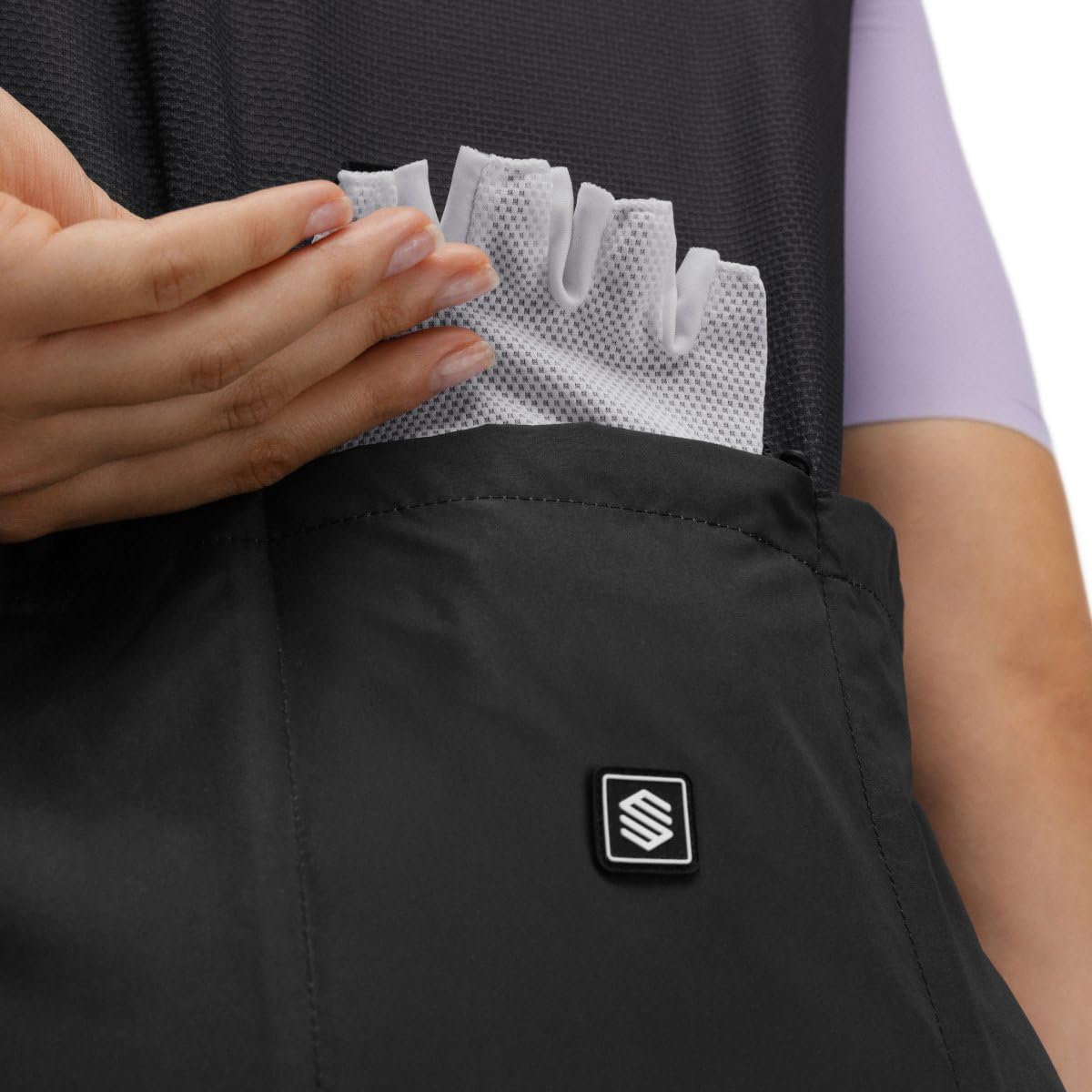 SIROKO - Chaleco Cortavientos de Ciclismo para Mujer V1-W Blaast - L - Negro