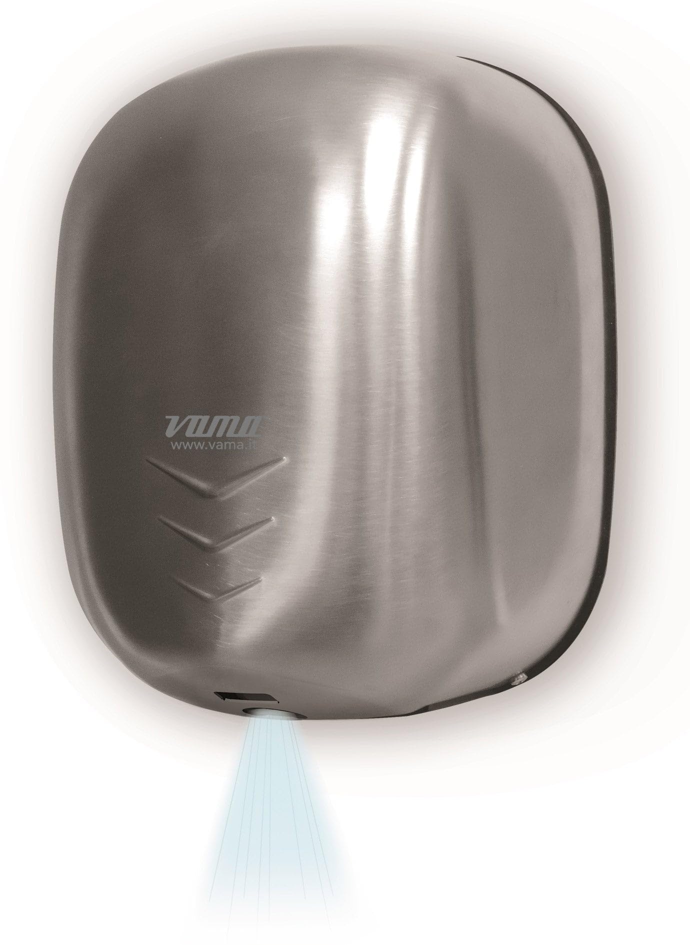 vama Asciugamani Elettrico con Fotocellula 1100W Stream Dry UV SF Acciaio Inox Satinato