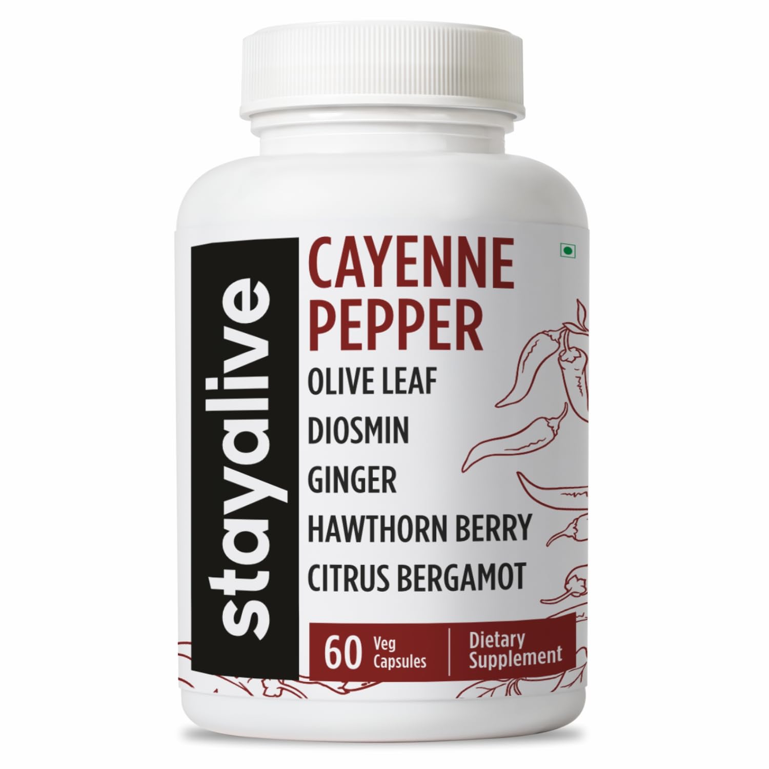 Amazon.com: STAY ALIVE Cayenne Pepper Capsules w/Ginger, Garlic