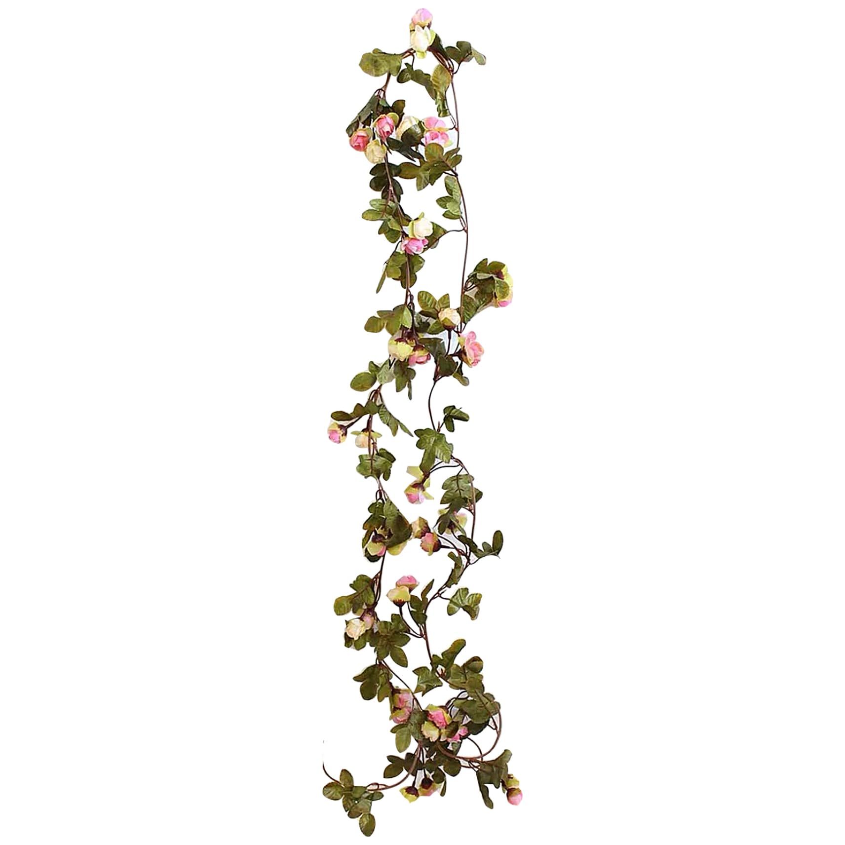 Flower Fairy Lights, 2 Meter 20 LED Vines with Fairy Lights, Battery Operated Vine Lights, Artificial Flower Lights for Valentine Day Wedding Birthday Party Vine Lights Garland with Lights Flower Ligh