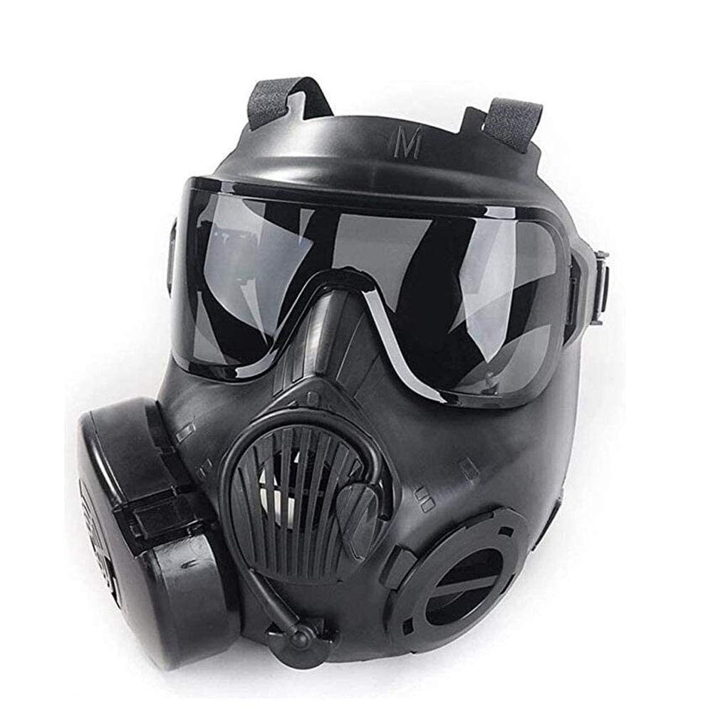 Respiratore integrale M50 Maschera per la testa integrale ventilativa, dedicata alla protezione della sicurezza pubblica, protezione con scatola filtro di sicurezza riutilizzabile per gli appassionati