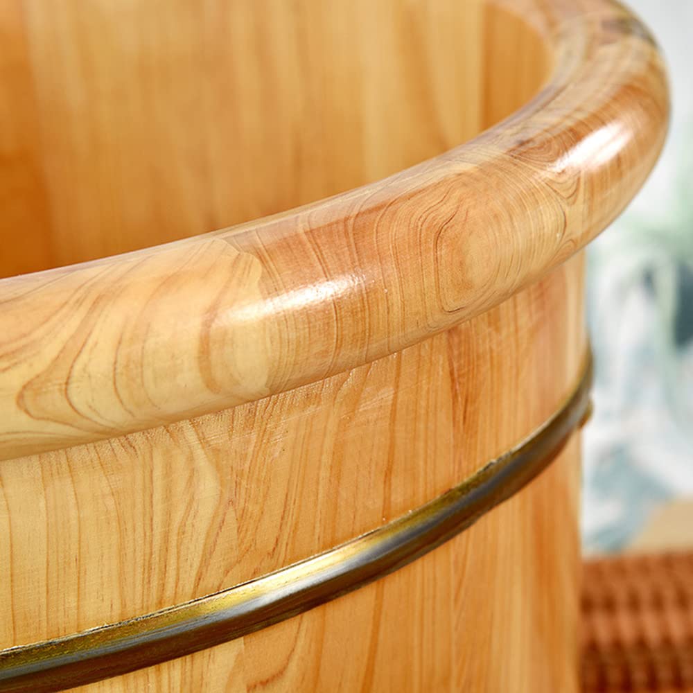 Amazon.co.jp: Tomiki 足浴桶 フットバス (ヒノキ材) 取っ手 ふた付き