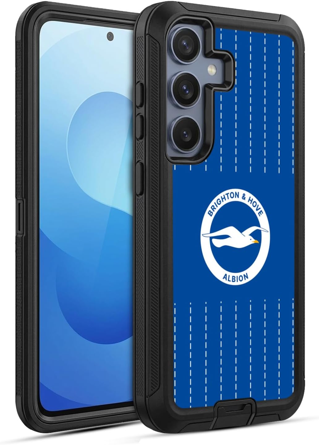 Head Case Designs Officially Licensed Brighton & Hove Albion F.C Home 2026/27 Badge Kit Ultra-Armoured Shockproof Case [Military Grade Protection] Compatible with Samsung Galaxy S25