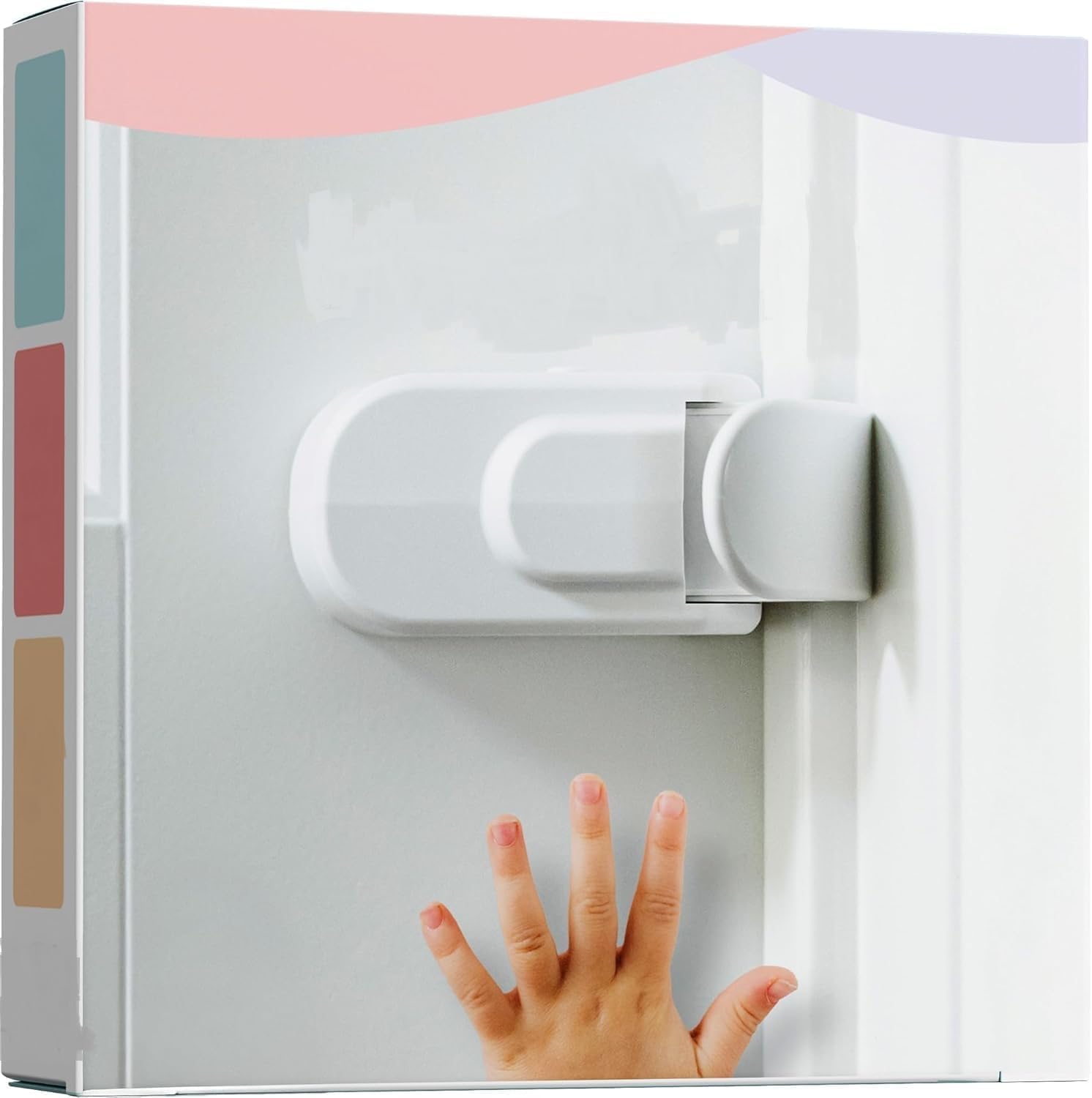 The Snap-On Door Lock Kids Can't Reach or Defeat - No Tools or Adhesives Required - Works with Door Knob, Lever or Handle - Childproof Safety Locks are Toddler, Baby and Child Proof (1 Pack)