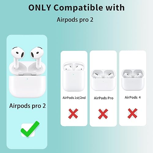 Vista 109 de Funda compatible con AirPods de tercera generación, accesorios de protección de silicona con llavero y kit de limpiador para mujeres y hombres, LED