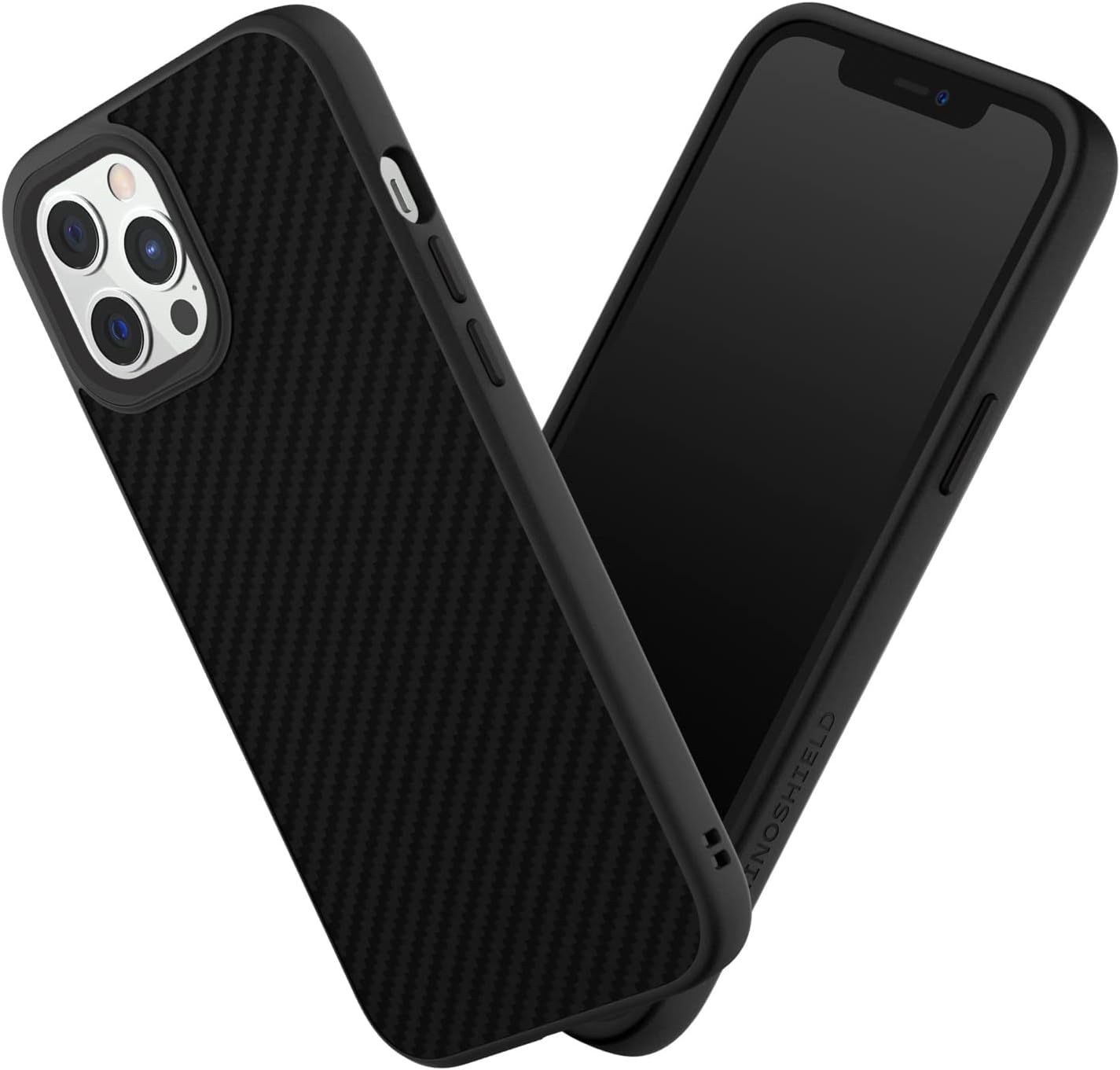 RhinoShield Case Compatible with [iPhone 12 Pro Max] | SolidSuit - Shock Absorbent Slim Design Protective Cover with Premium Matte Finish 3.5M / 11ft Drop Protection - Carbon Fiber