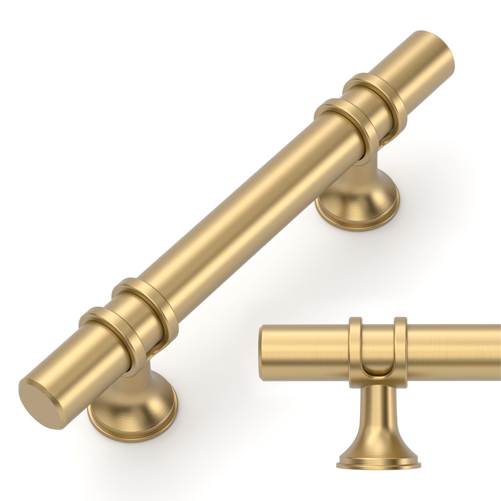 Amerdeco ZH0050BRG76-10 poignée entraxe bouton tirage meuble bois