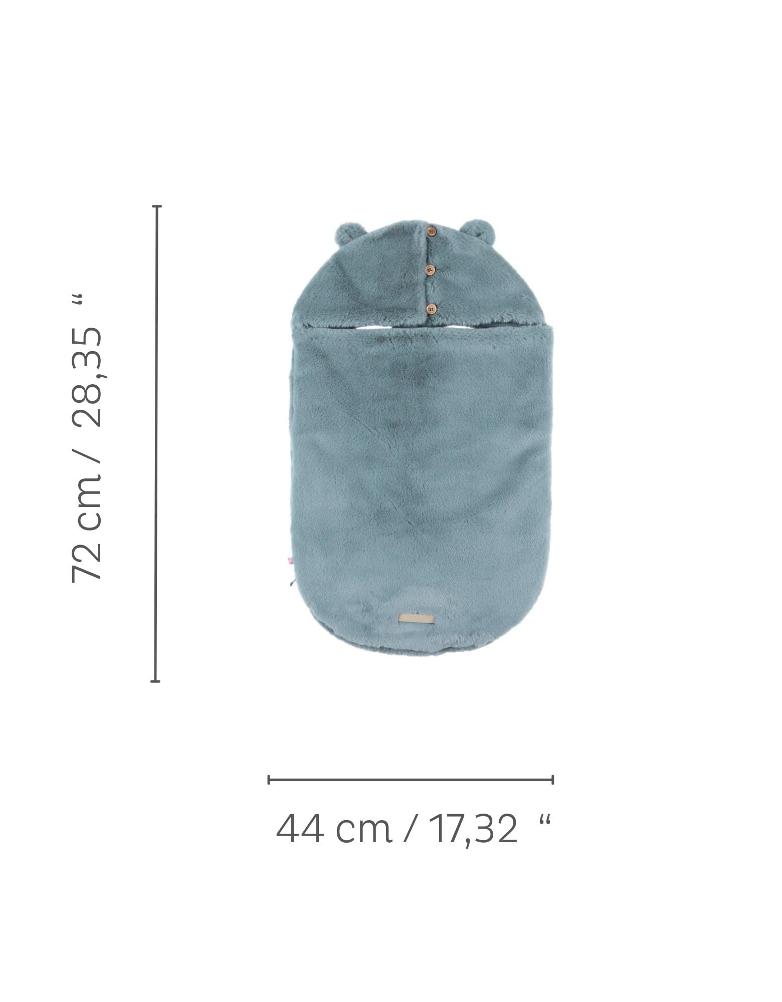 NOUKIE'S - Nid d'ange - Groloudoux - Bleu - Mix & Match - Pour siège auto, Poussette