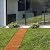 Worth Garden 9 ft. Wooden Garden Pathway - 17 in. W Roll Out Straight Walkway for Outdoor Patios, Gardens, Yard, Beach Boardwalks, Wedding Party - Decorative Wood Path - Metal Wire Connection