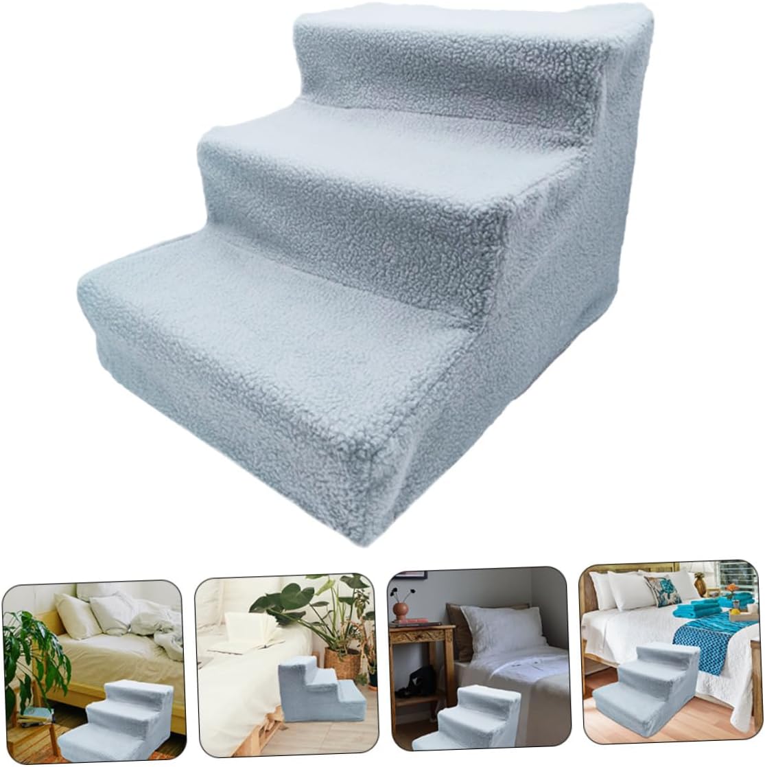 GALPADA Pet Stairs for Cats and Dogs Bed Ramp Ladder Small Dog Steps Portable Pet Accessory