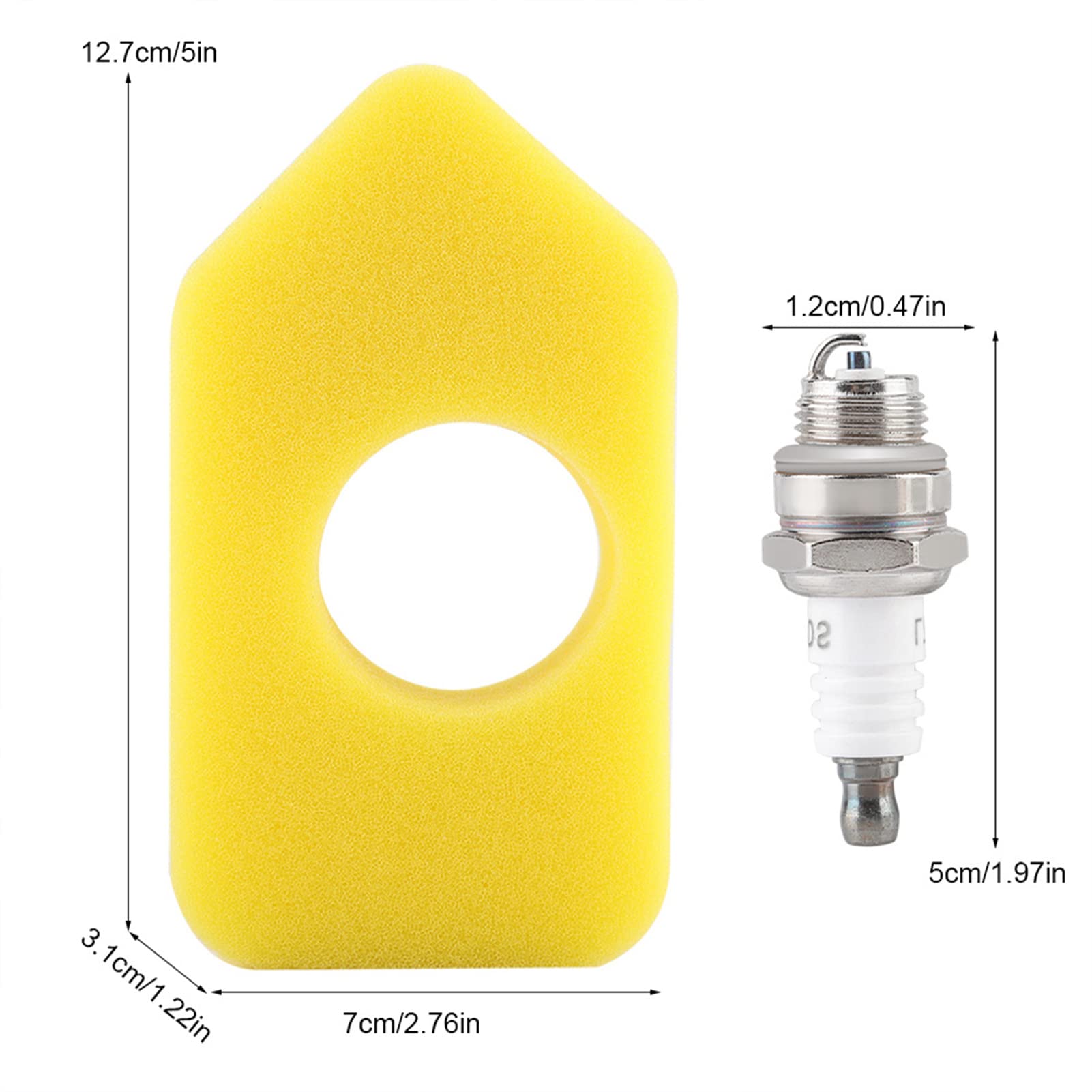 Filtro a Membrana, Kit Membrana Carburatore Guarnizione Membrana Carburatore Filtro Aria Kit Candela Kit Carburatore per Molti Piccoli Motori Kit di Messa a Punto