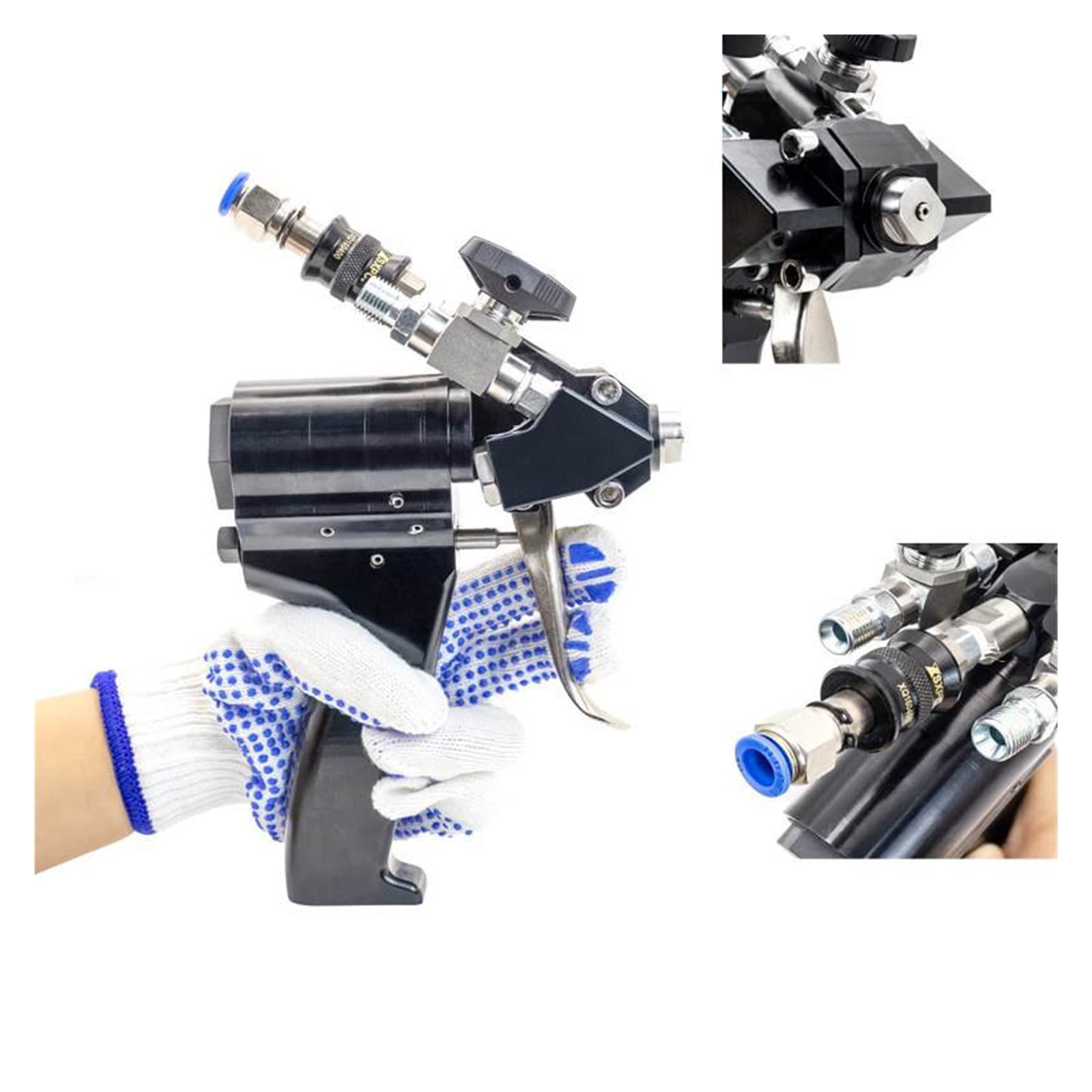 Pistolet do malowania, Pistolet Natryskowy P2 PU Pistolet Natryskowy Do Pianki Poliuretanowej Wysokociśnieniowy Pneumatyczny Pistolet Natryskowy do mebli, szafek, płotów, ścian, drzwi