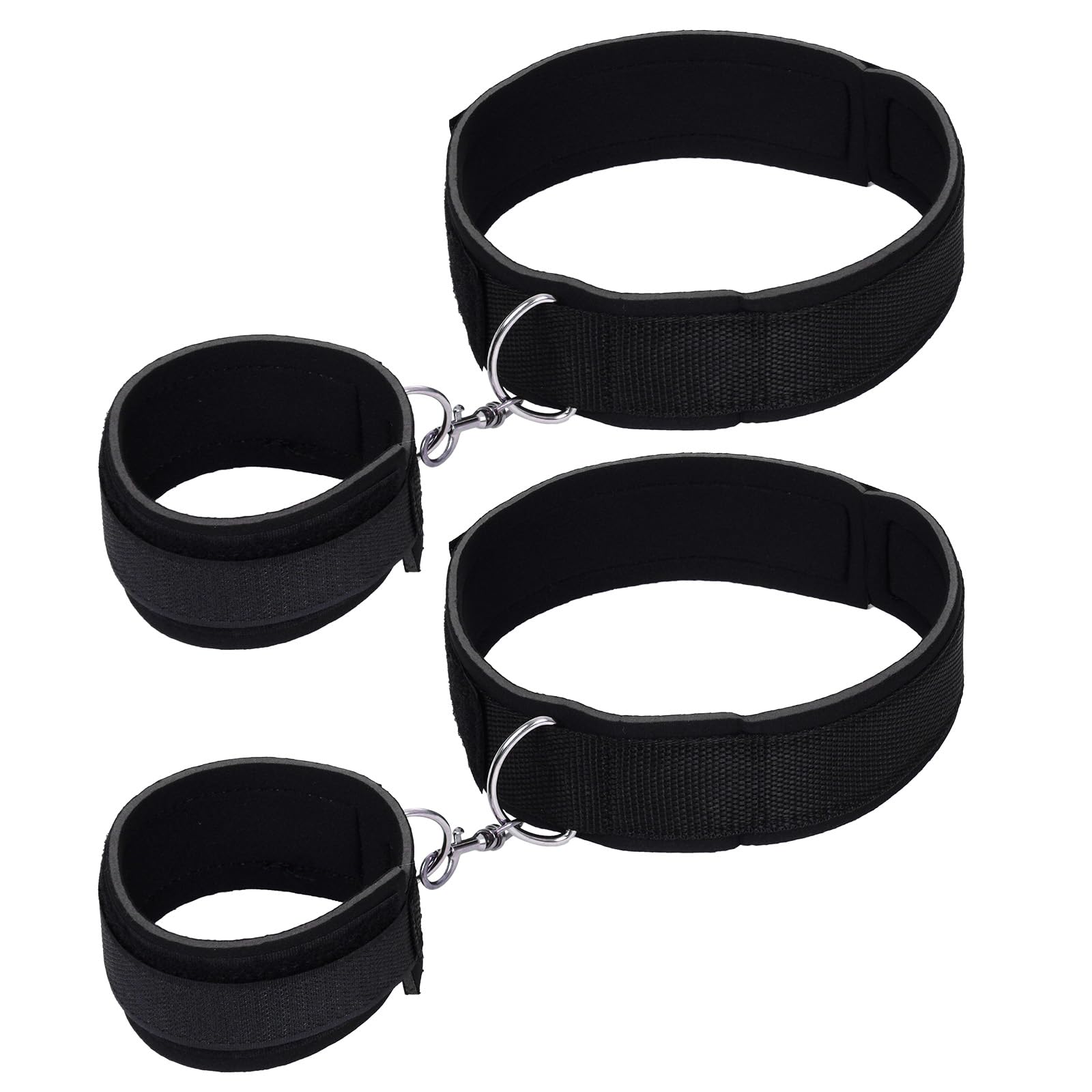 Rbenxia Sex Bondage Wrist Thigh Cuffs SM Adult BDSM Bondage Restraint Set Sex Toy for Couple with Adjustable