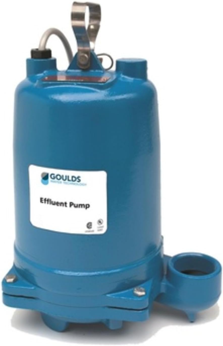 Goulds WEHT0311MP115, High Temperature Sump Pump, Model 3885HT, Series WEHT, 1/3 HP, 115 Volts, 1 Phase, 1-1/2" NPT Discharge, 70 GPM Maximum, Automatic, With Ultra High-Temp Float Switch, 20 ft. Cord
