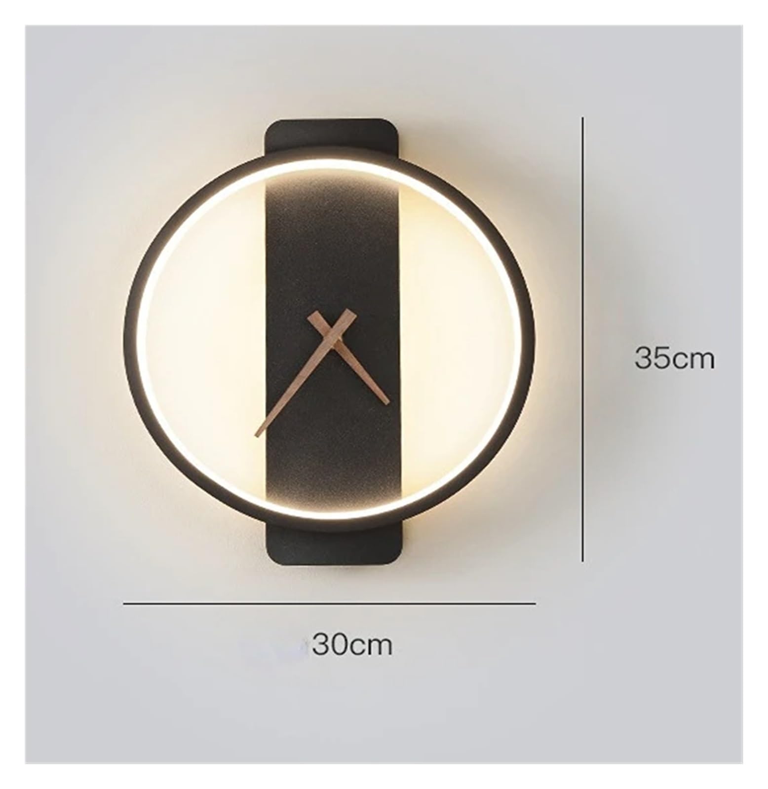 Xinderise Lumière Moderne Applique Murale De Luxe Salon Décoration Horloge Applique Murale Chambre Chevet Nordique Allée Éclairage Applique Murale Noire, pour La Décoration Intérieure Hopeful