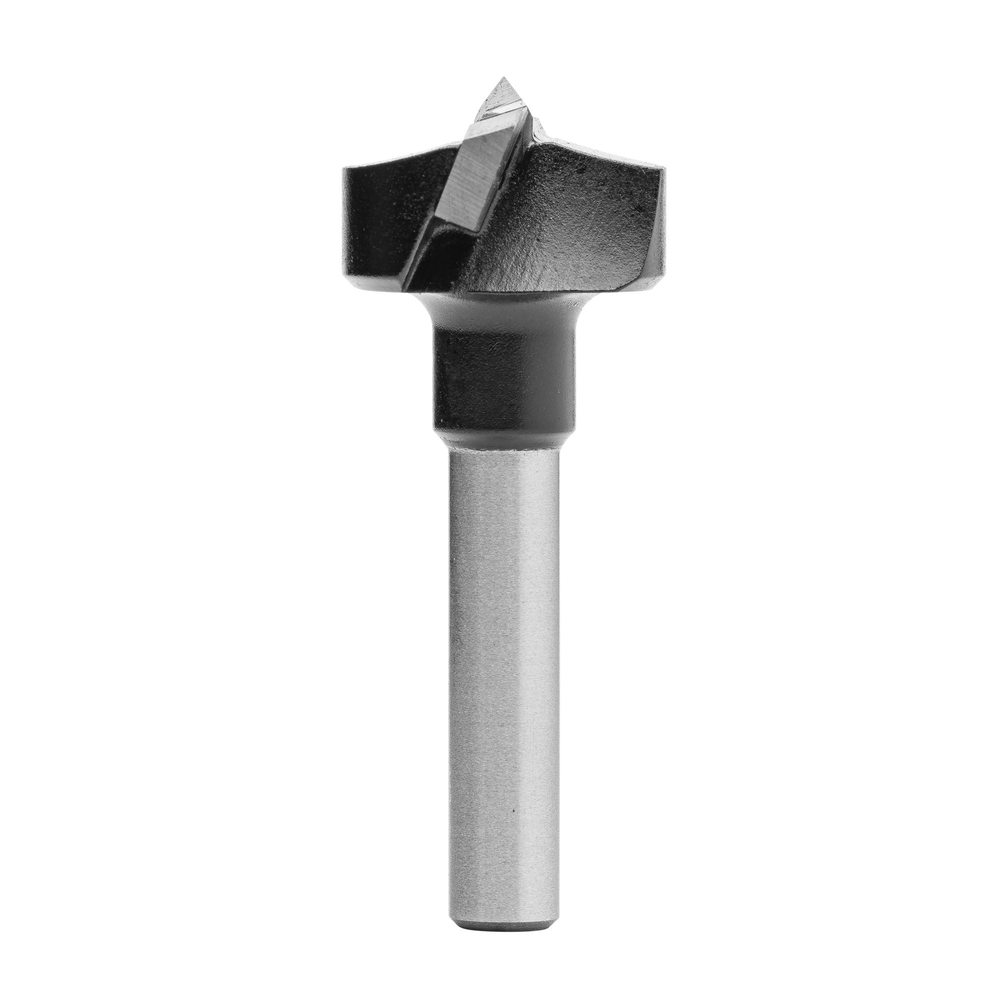 ENT 21380 Zylinderkopfbohrer speziell für die Oberfräse HW, Schaft (S) 8 mm, Durchmesser (D) 25 mm, L 60 mm