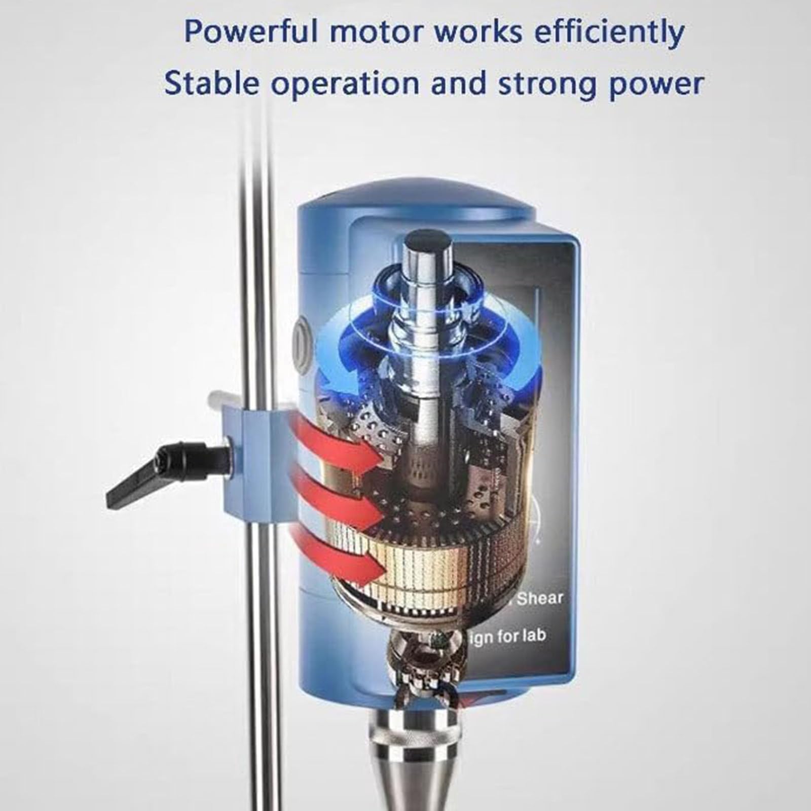 Hochgeschwindigkeits-Homogenisator, einstellbarer Labor-Dispergier-Emulgator, 2000–28000 U/min, mit LCD-Display und Timer