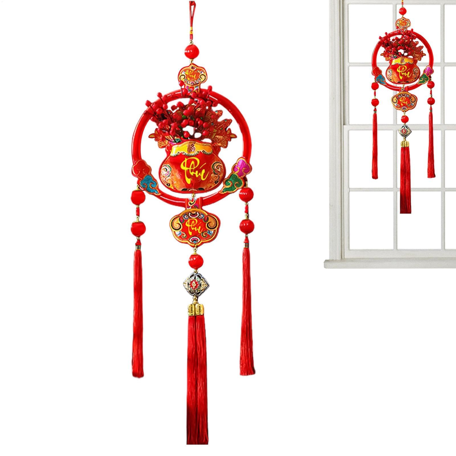 New Year Ornamentsations, New Year Ornaments, 3D Spring Festival Pendant | Holiday Home Parties Decoration Wall Sign,Dekoracje na Nowy Rok(A)