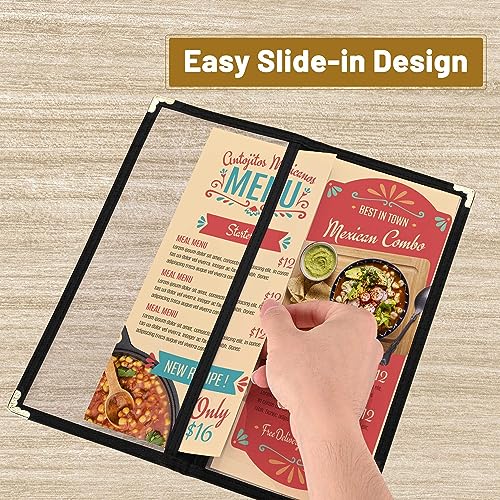 WeChef Copri Menù Atossico Caffè Ristorante Club Pieghevole Stile - Foto 3