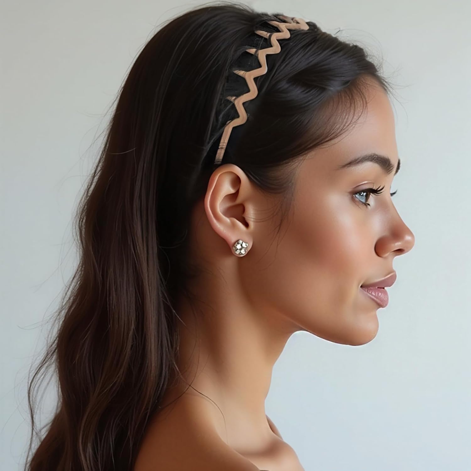 Zig Zag Headbands for Women Men Non-slip Plastic Hairbands Shark Teeth Hair Comb Wavy Headband Hair Hoop for Workout Washaing Face - Image 4