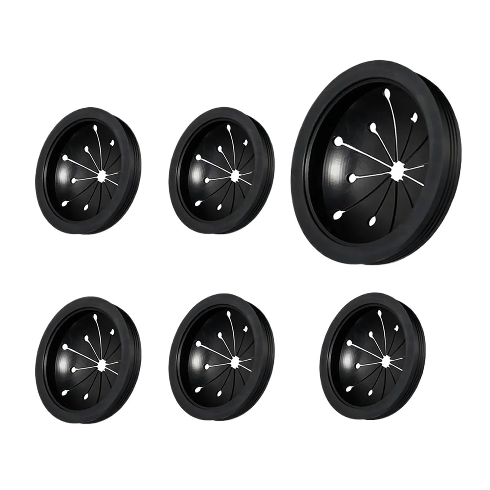 YILWPV 6Pcs Garbage Disposal Splash Guard Sink Baffle Cover - With Multi Function Drain Plugs For Kitchen