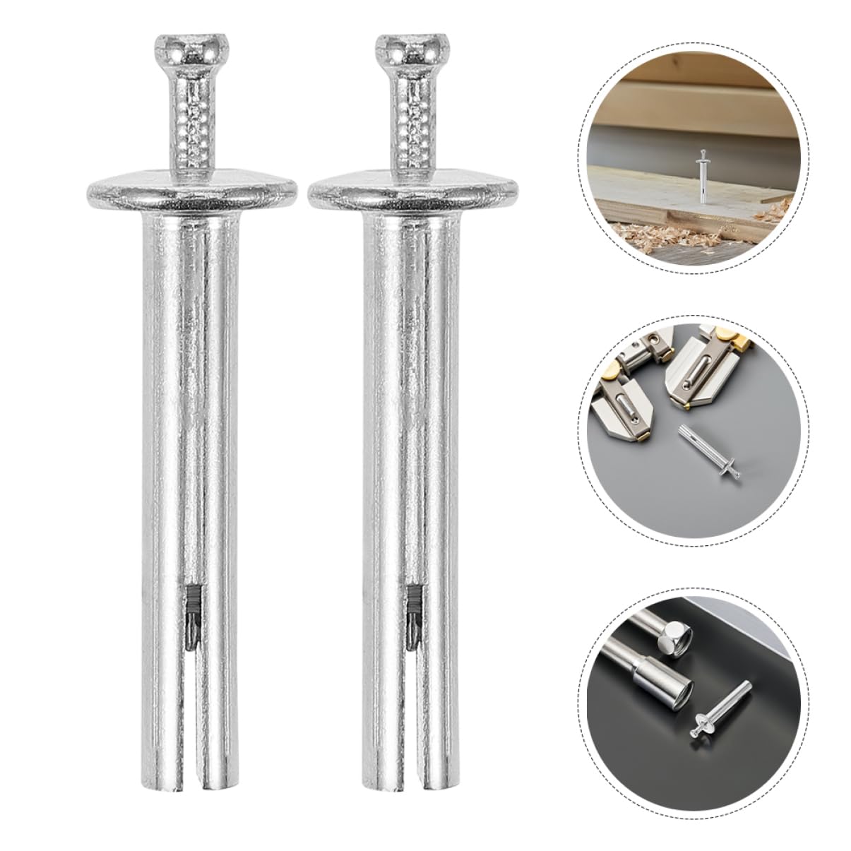 Spreiznagel 8x50mm 100 Stück Kohlenstoffstahl für Betonwände | Silber, Einfache Montage, Vielseitige Anwendung für Büro und Renovierung