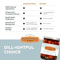 Vista 6 de Sin eneldo grande. - Encurtidos clásicos de eneldo kosher estilo delicatessen, trozos crujientes de encurtidos gourmet agrios, sin OMG, sin azúcar