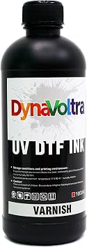 1000ML UV DTF Varnish Ink Clear Gloss Finish Protective Coating for UV DTF Printer XP600 TX800 i3200 L805 1390 DX5 DX6 DX7 i1600 DX10 Sticker Printing Varnish