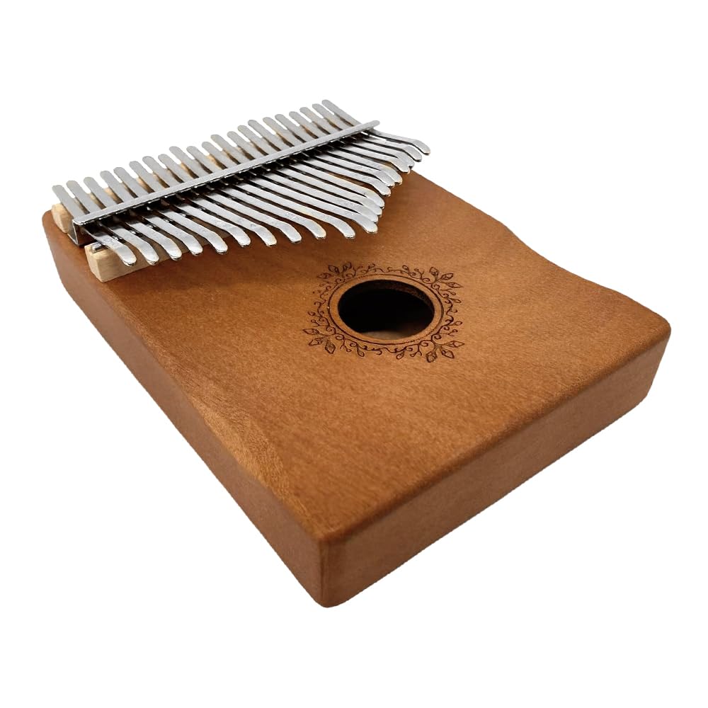 Kalimba Daumenklavier 21 Tasten für Anfänger & Erwachsene Finger Daumenklavier mit Zubehör Musik Geschenk für Anfänger & Erwachsene