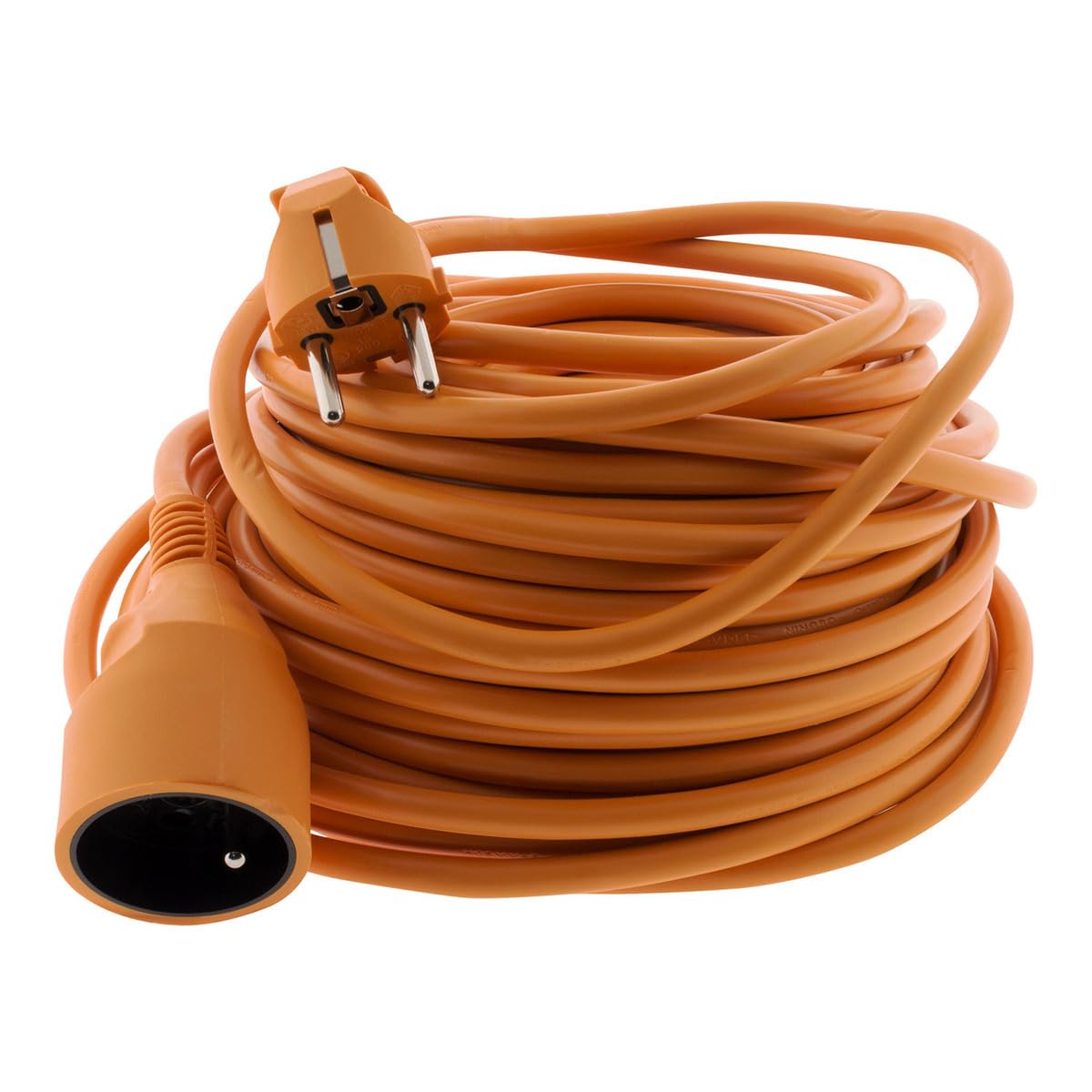 Zenitech - Garten-Verlängerungskabel 16A HO5VV-F 3G1,5mm² 2P+E – 25 m – Orange