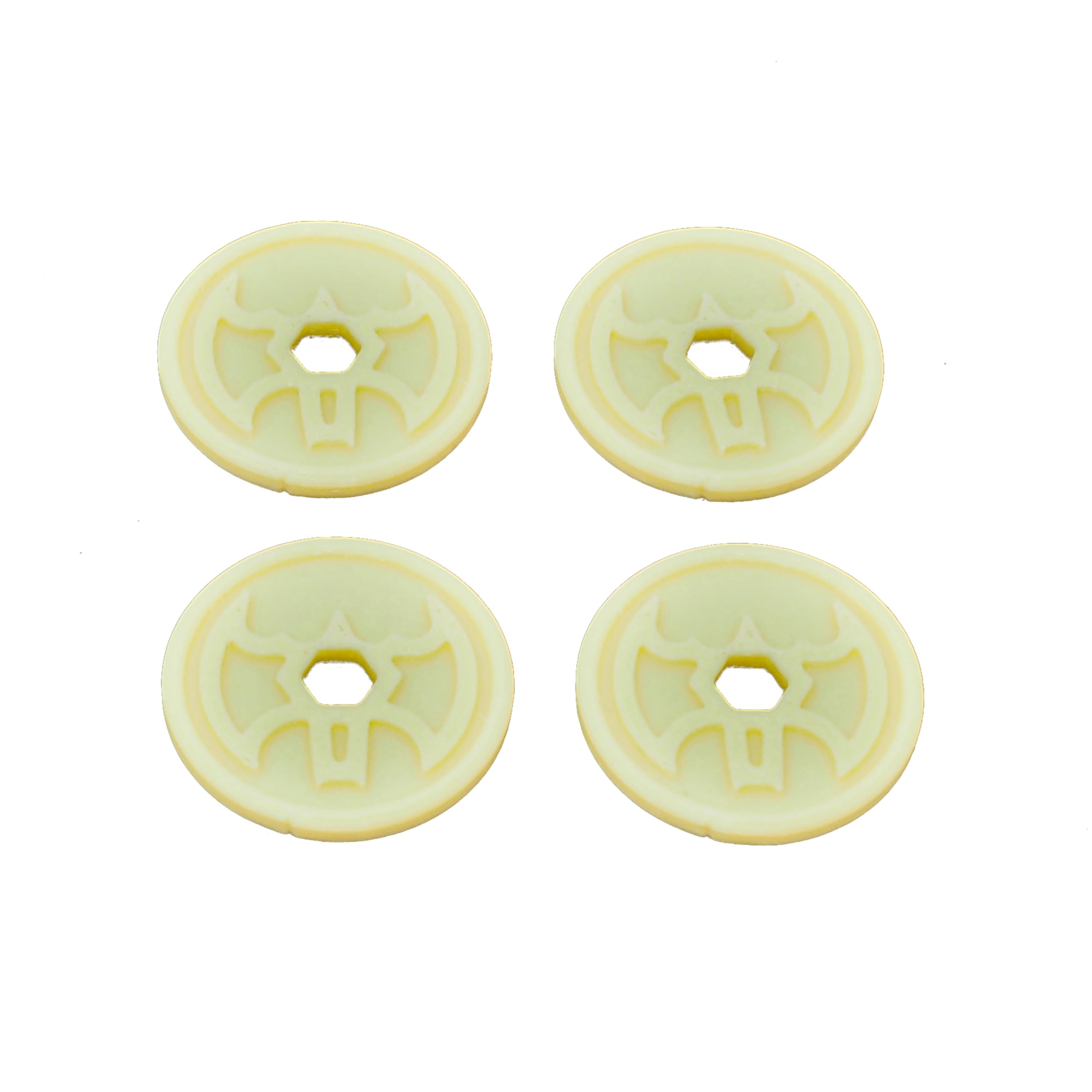eTech4Us Set of 4 Yellow Replacement Disc Part for Imaginext Batbot Bat-Tech