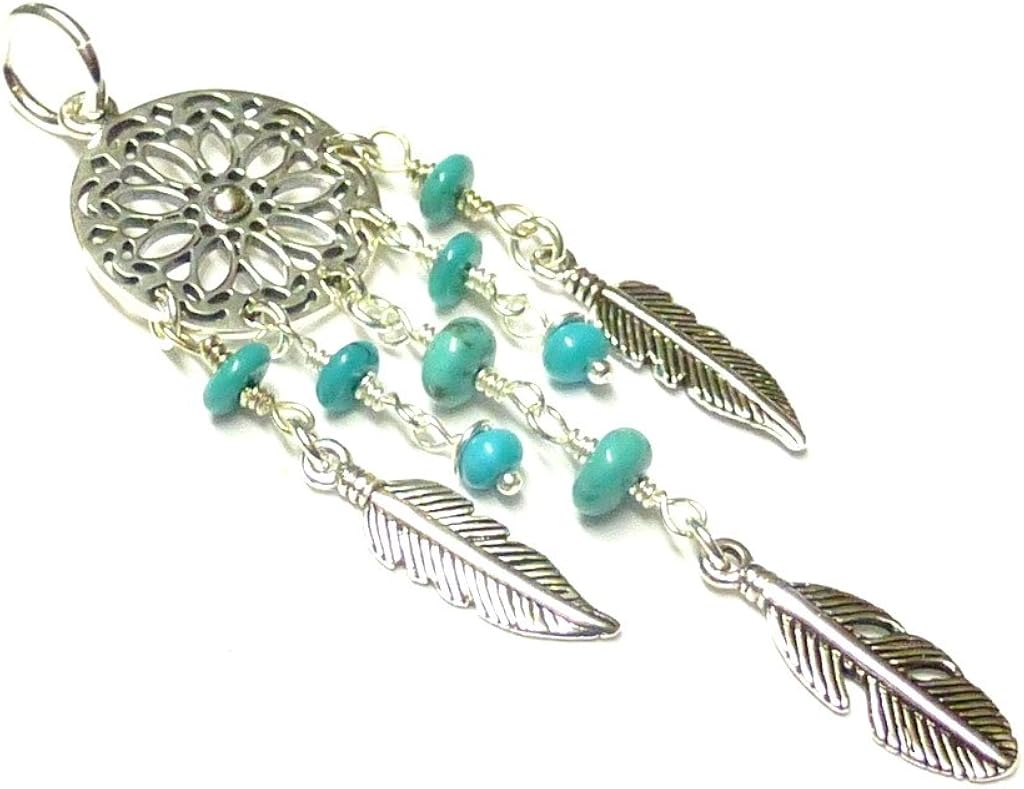 Silberschmuck, BG Silver Pendant, Filigree, Sterling Silver, Turquoise, Native American, Jewellery, Lucky Charm