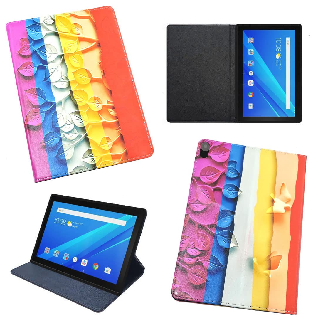 Zaoma Printed Flip Flap Case Cover Compatible for Lenovo Tab 4 10 TB-X304L / TB-X304F / TB-X304N 10.1 inch Tablet - Multi Color 01 (B09YDDHWNW) Amazon Price History, Amazon Price Tracker