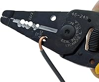 Vista 6 de IDEAL Electrical 45-249 12/2 NM T-Stripper - 2/12 AWG, pelacables con agujeros de bucle, nariz de alicate, apertura automática con resorte