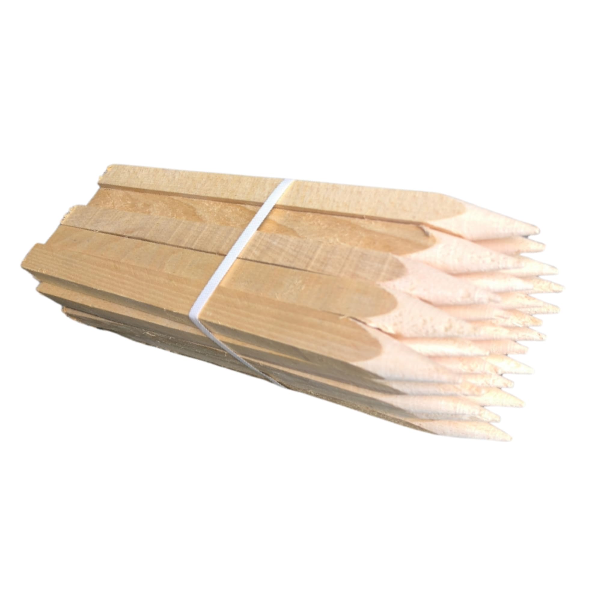 25 Picchetti in Legno di Faggio 80 cm 25×25 mm – Pali Quadrati per Giardino con Punta Robusta, Tutori per Pomodori, Pali da Recinzione e Piante, Segnalatori da Terra