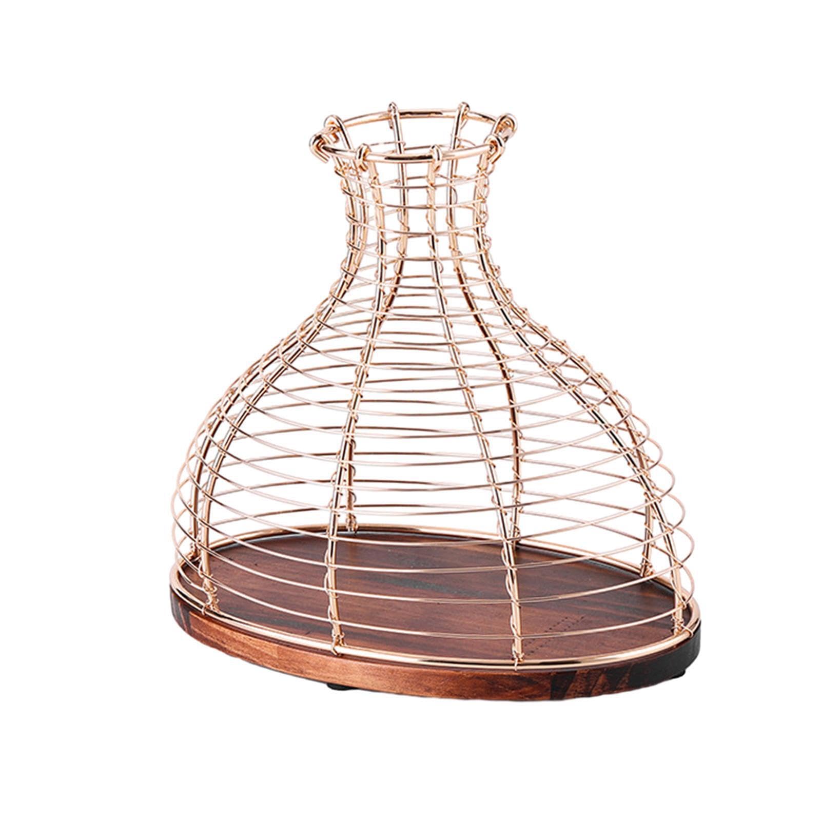 Dekorativer Weinkorkenhalter aus Metall, vielseitig verwendbar, einzigartiges und Robustes Deko für Ihre Hausbar. Dekorativer Korkenbehälter/Vase, Gold, 24 x 15 x 22 cm