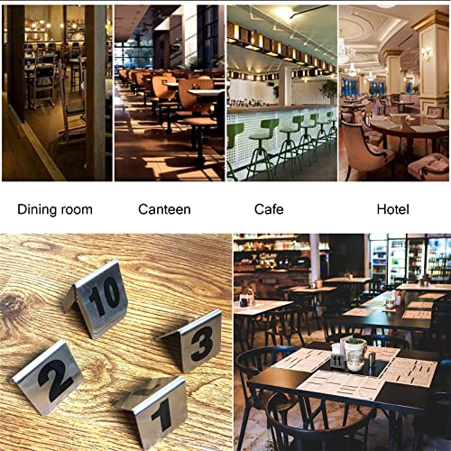 Números de mesa apilables que evitan pérdidas de tiempo en el restaurante 2