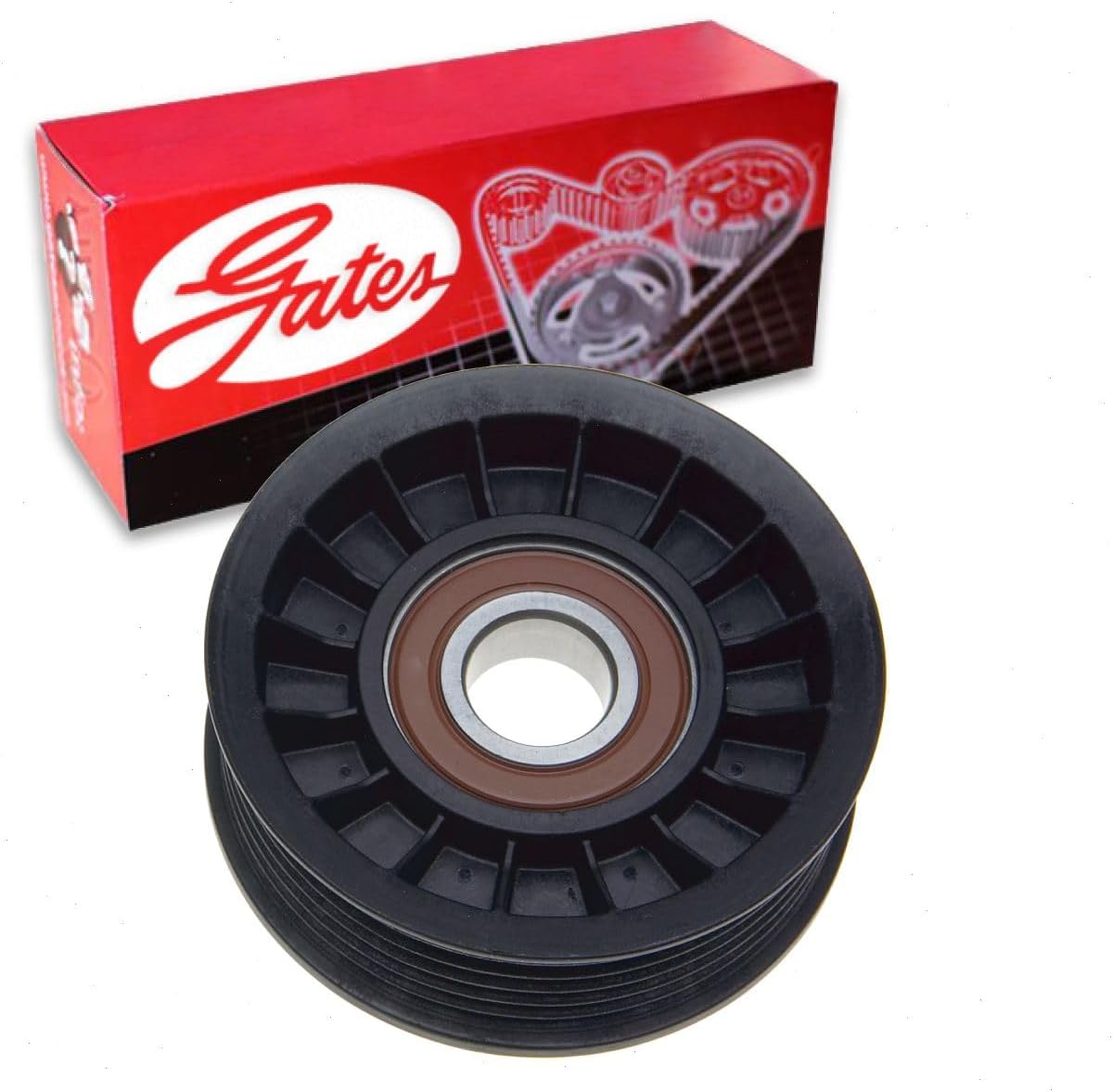 Gates Serpentine DriveAlign Drive Belt Tensioner Pulley compatible with Chevrolet Silverado 1500 4.8L 5.3L 6.0L 6.2L V8 1999-2013