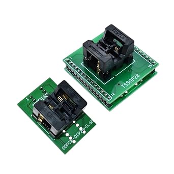 TSSOP28 to DIP28 Adapter TL866A TL866CS Programmer Adapter SSOP8 to DIP8 IC Test Socket Adapter 0.65mm Pitch