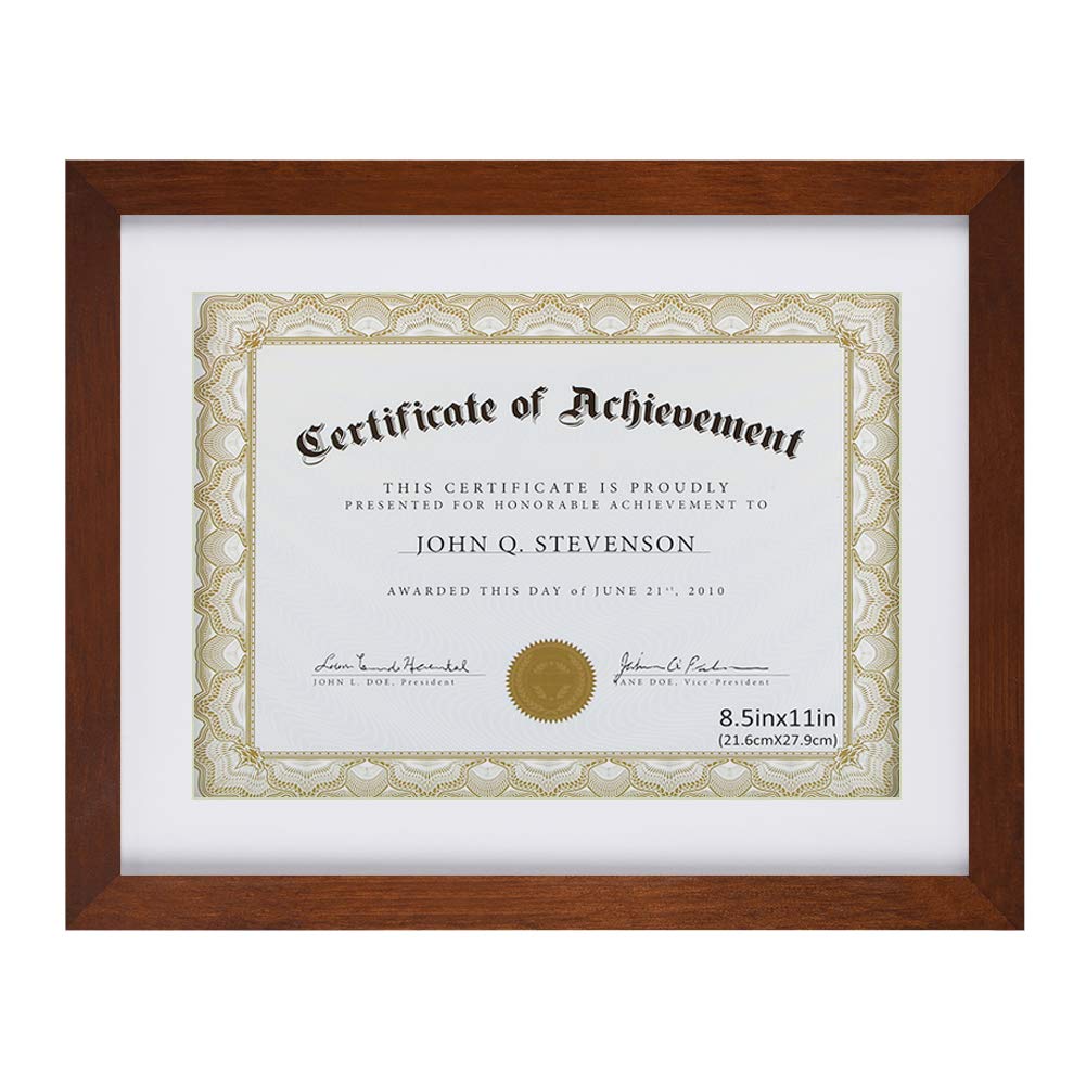 Buy RPJC 8.5x11 Document Frame/Certificate Frames Made of Solid Wood High Definition Glass and