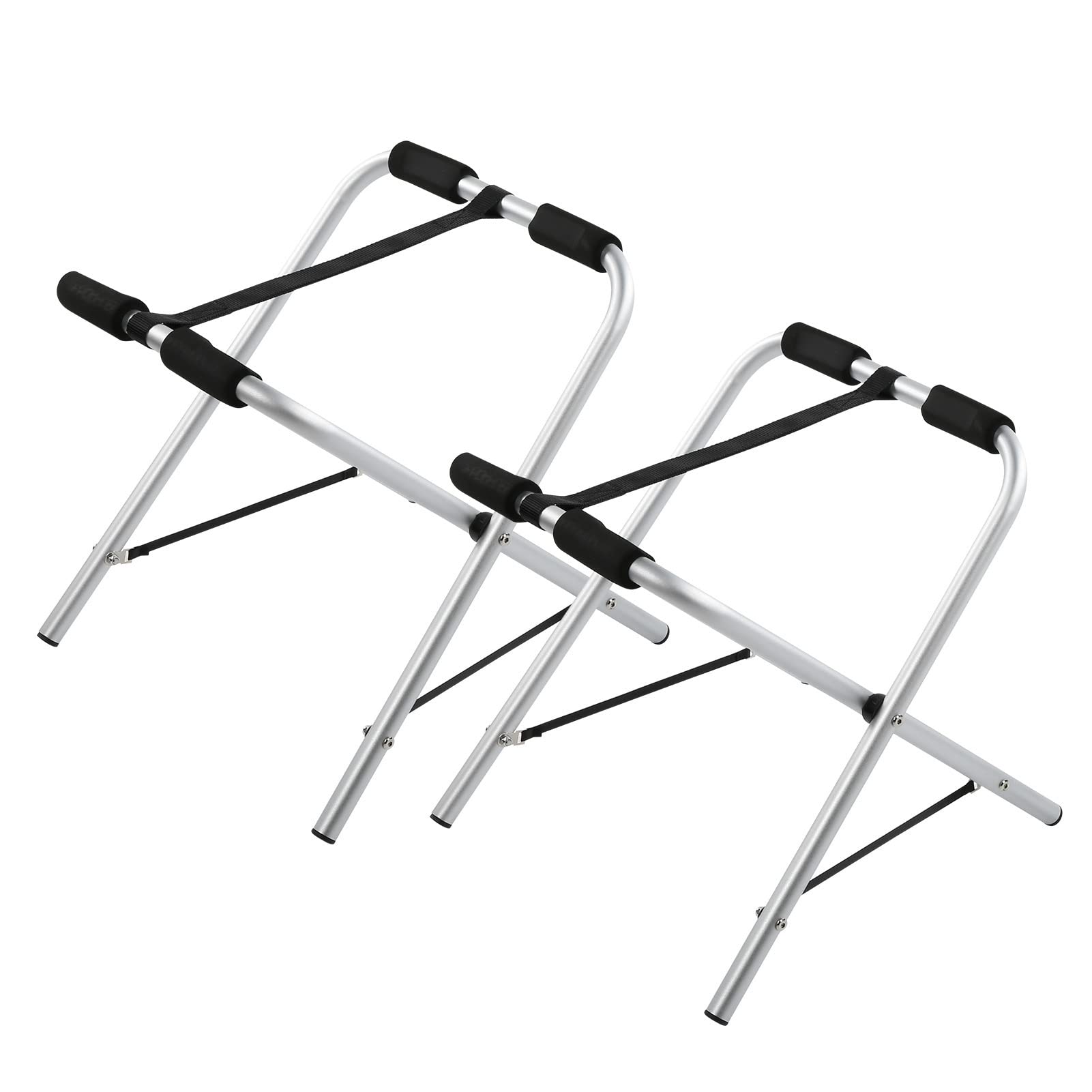 Bediffer Uchwyt do Kajaka Składany Stojak ze Stopu Aluminium dla Entuzjastów Desek Surfingowych i Kajakarstwa, Przenośny i Trwały, 15,55 X 15,35 X 16,34 Cala, 2 Jednostki